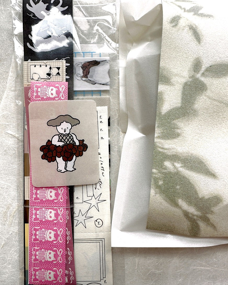 Nagaki Perm - Kumazukushi sticky memo roll SAMPLES