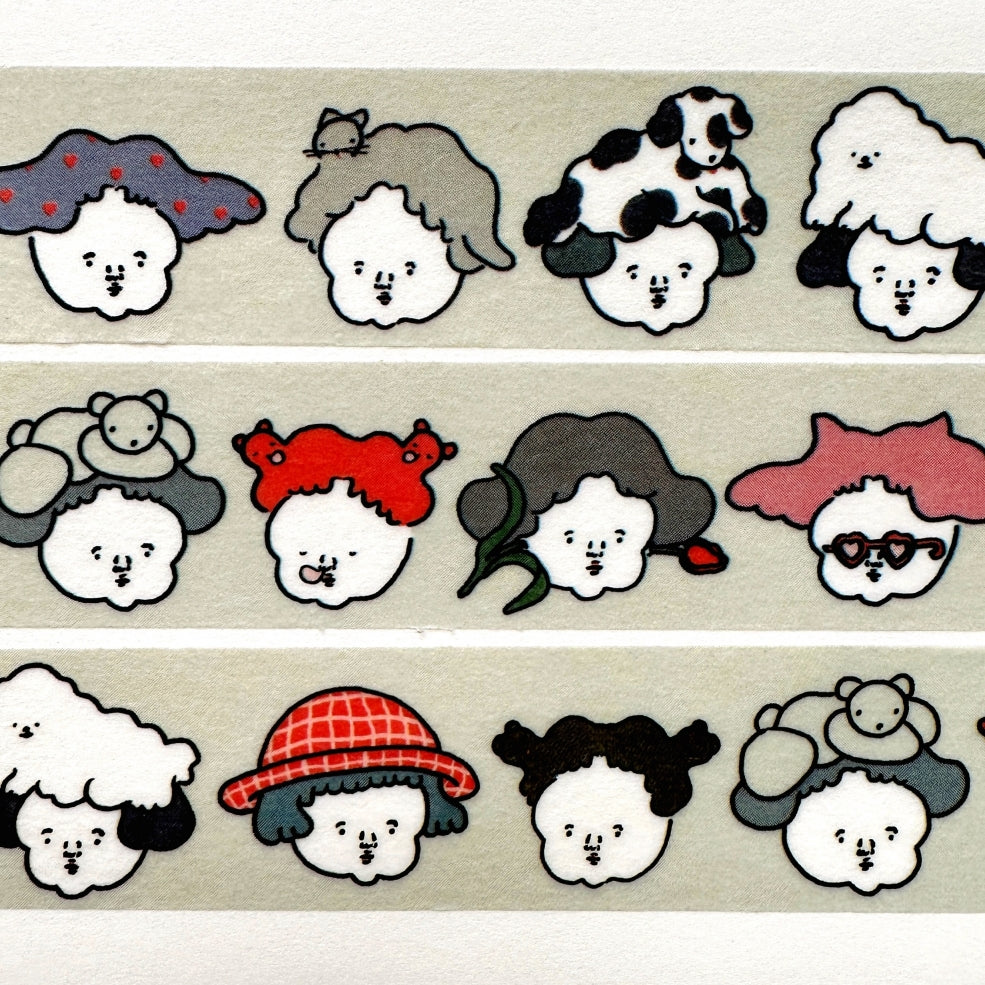 Nagaki Perm - Face washi tape SAMPLES [COMING SOON]