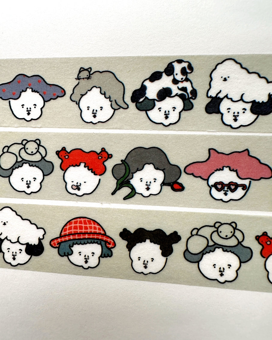 Nagaki Perm - Face washi tape SAMPLES [COMING SOON]