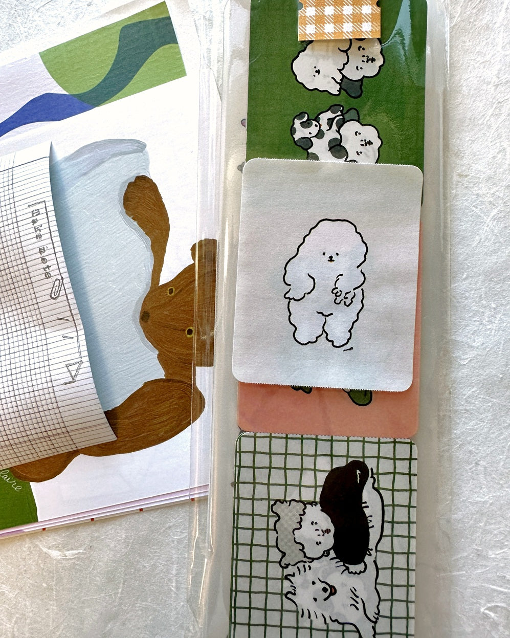 Nagaki Perm - Gentle Kanji sticky memo roll SAMPLES
