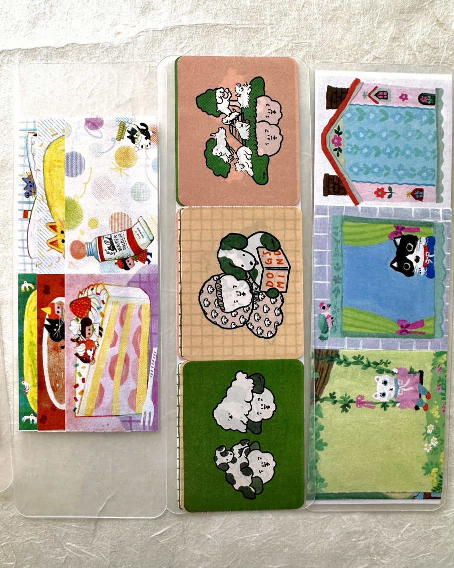 Yumi Kitagishi - Little House square sticky memo roll SAMPLES