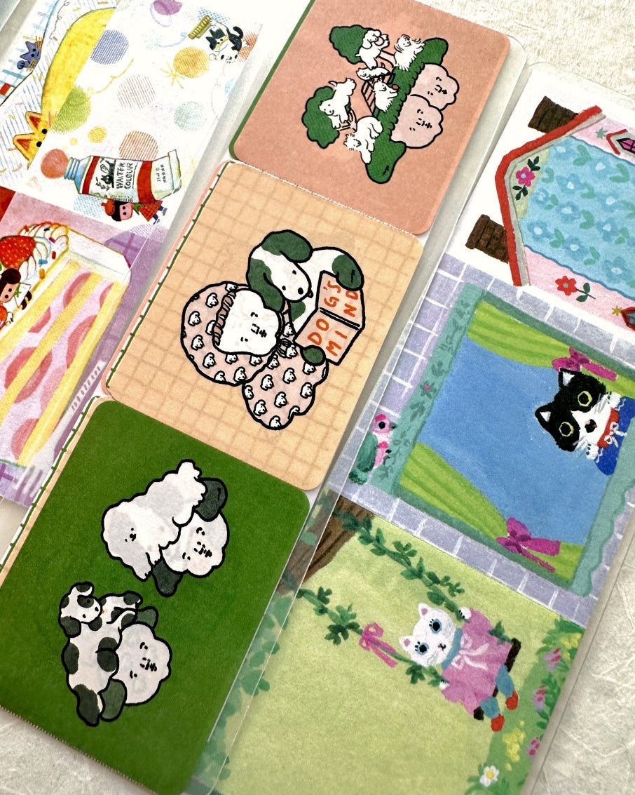 Yumi Kitagishi - Little House square sticky memo roll SAMPLES