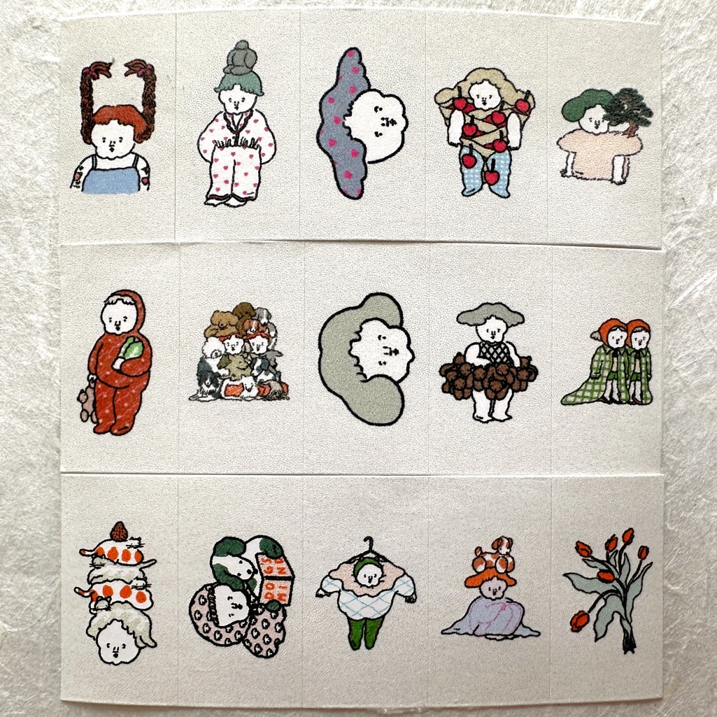 Nagaki Perm - Women label sticker roll SAMPLES [COMING SOON]
