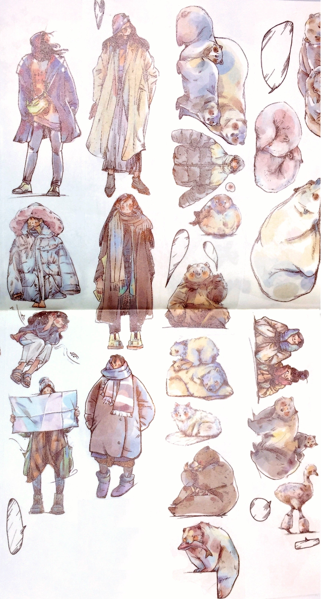 Idako - Little Winter washi tape (4 cm x 187 cm) SAMPLES