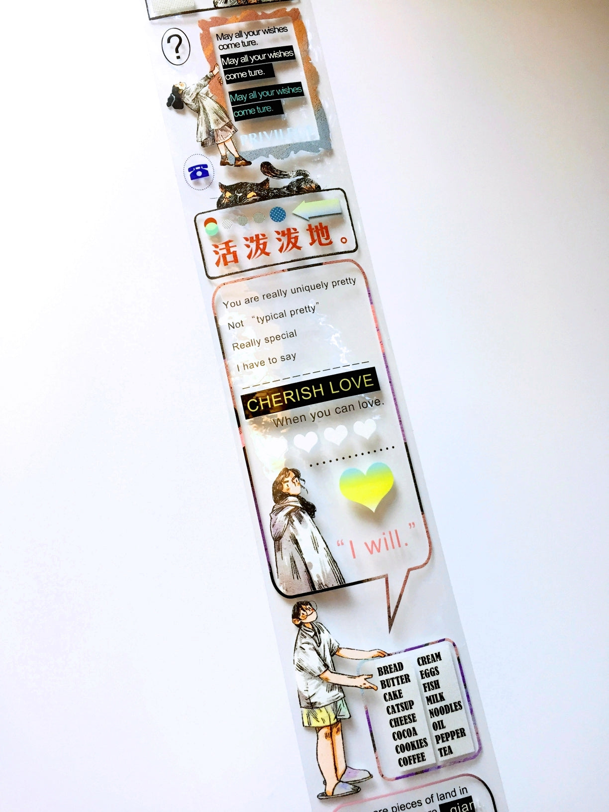 Idako - People with Posters PET tape (6 cm x 237 cm) SAMPLES