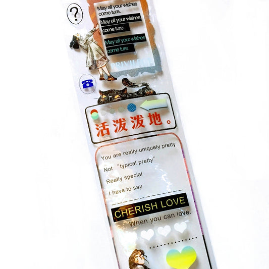Idako - People with Posters PET tape (6 cm x 237 cm) SAMPLES