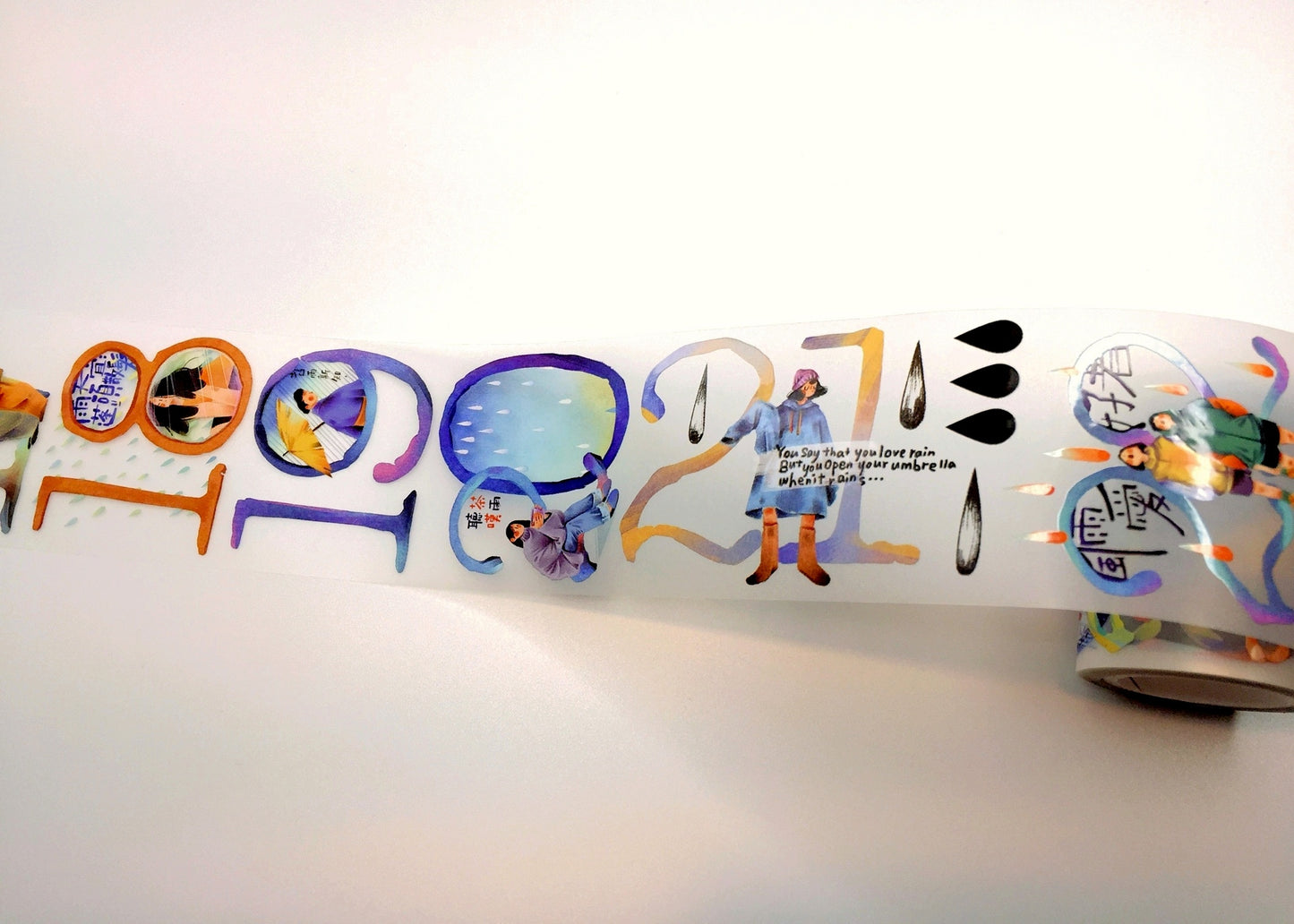 Nailyo - When Will It Rain? PET tape (5 cm x 185 cm) SAMPLES