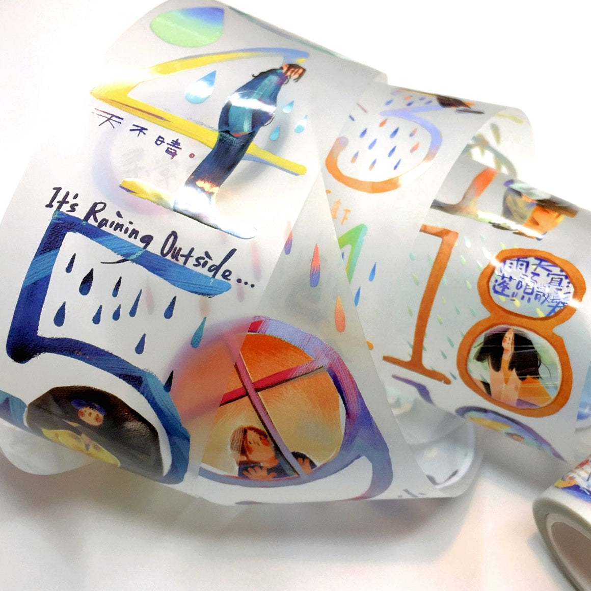Nailyo - When Will It Rain? PET tape (5 cm x 185 cm) SAMPLES
