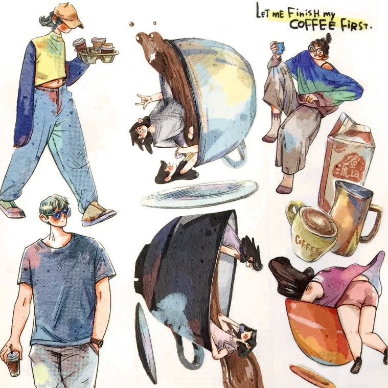 Idako - Coffee PLS PET tape (5 cm x 162 cm) SAMPLES