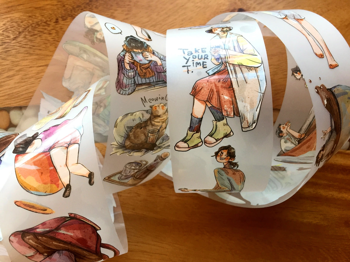 Idako - Coffee PLS PET tape (5 cm x 162 cm) SAMPLES
