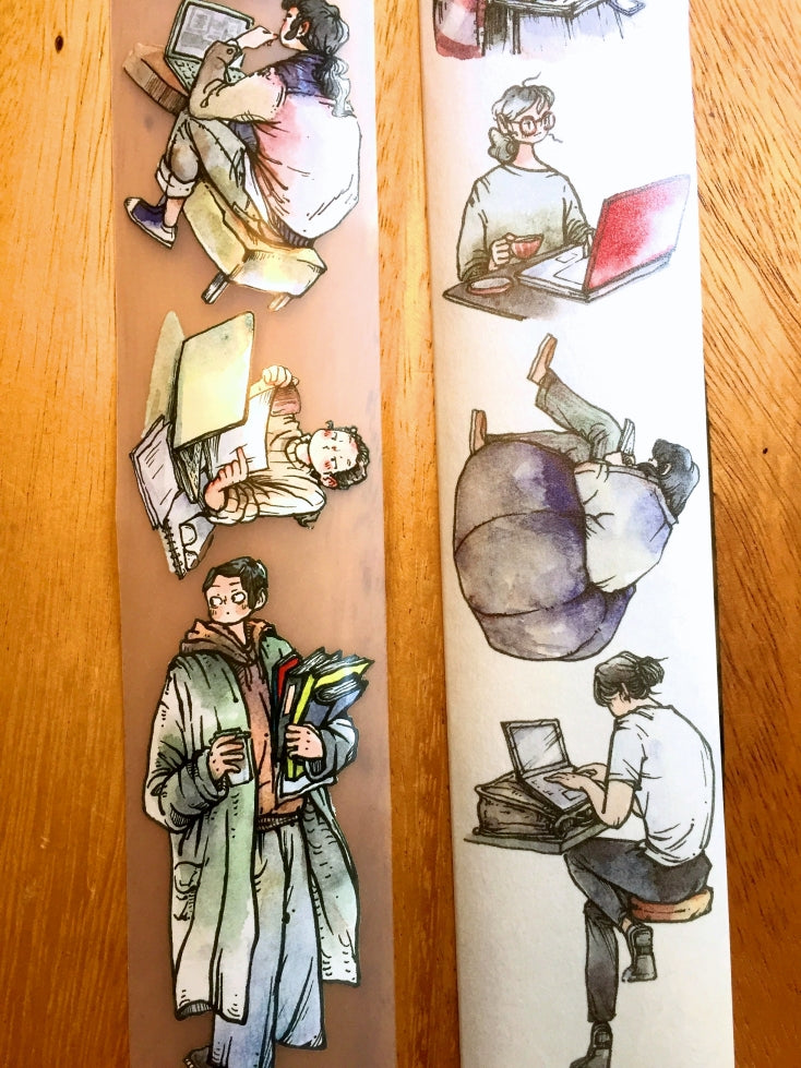 Idako - Weekday washi tape (5 cm x 261 cm) SAMPLES