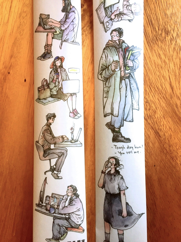 Idako - Weekday washi tape (5 cm x 261 cm) SAMPLES
