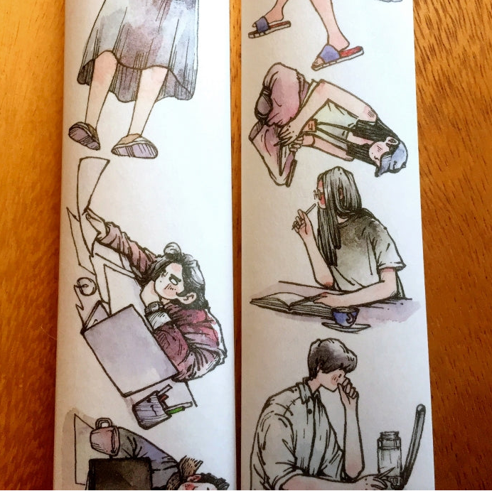 Idako - Weekday washi tape (5 cm x 261 cm) SAMPLES