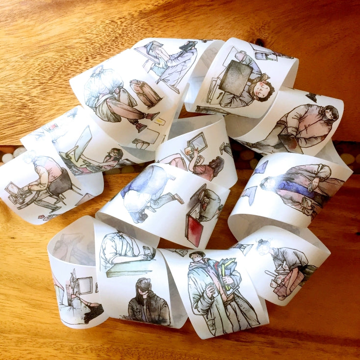 Idako - Weekday washi tape (5 cm x 261 cm) SAMPLES