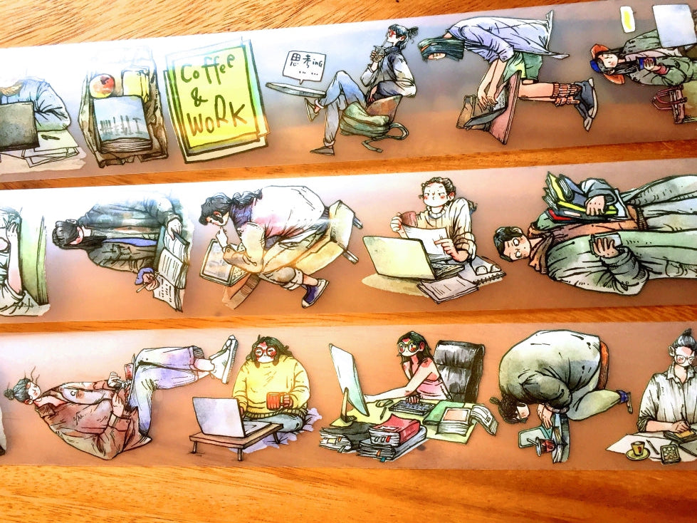 Idako - Weekday PET tape (5 cm x 261 cm) SAMPLES