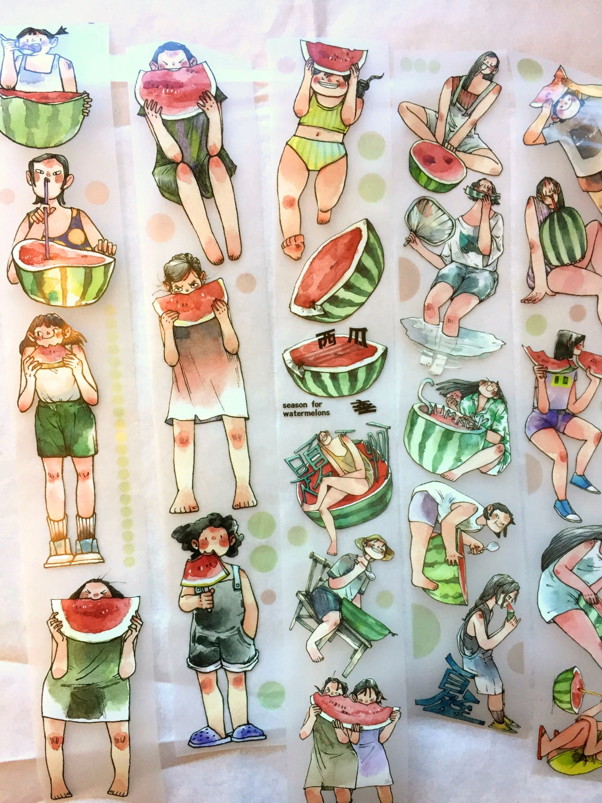 Idako - Season for Watermelons PET tape (4.5 cm x 401 cm) SAMPLES