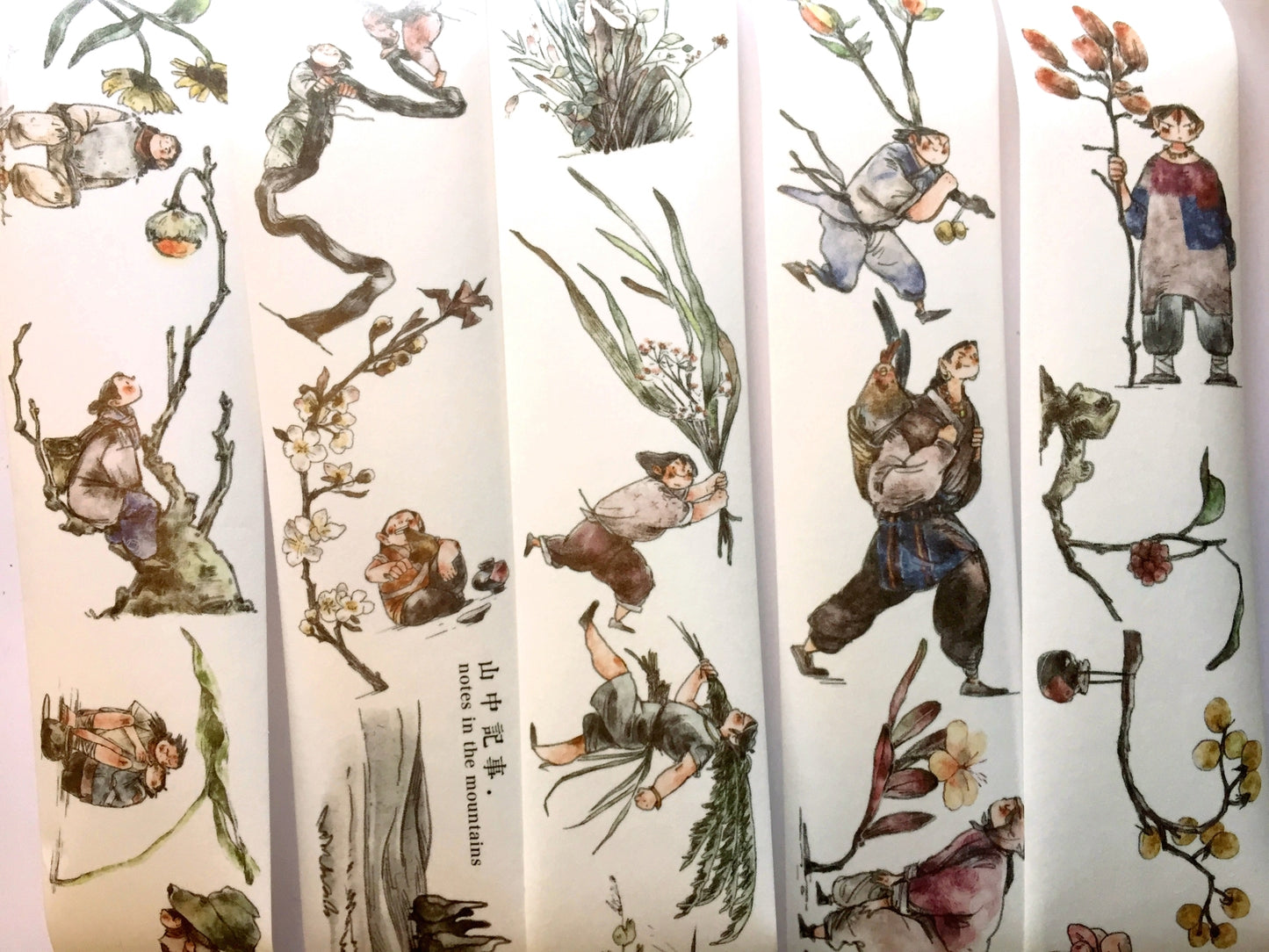 Idako - Notes in the Mountains washi tape SAMPLES