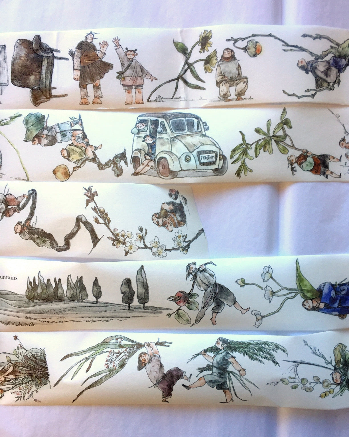 Idako - Notes in the Mountains washi tape SAMPLES