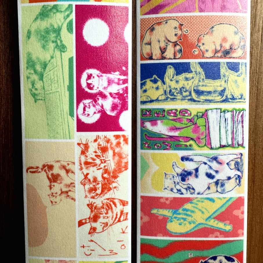 Idako - Fruity Medley Cat washi tape (173 cm loop) SAMPLES