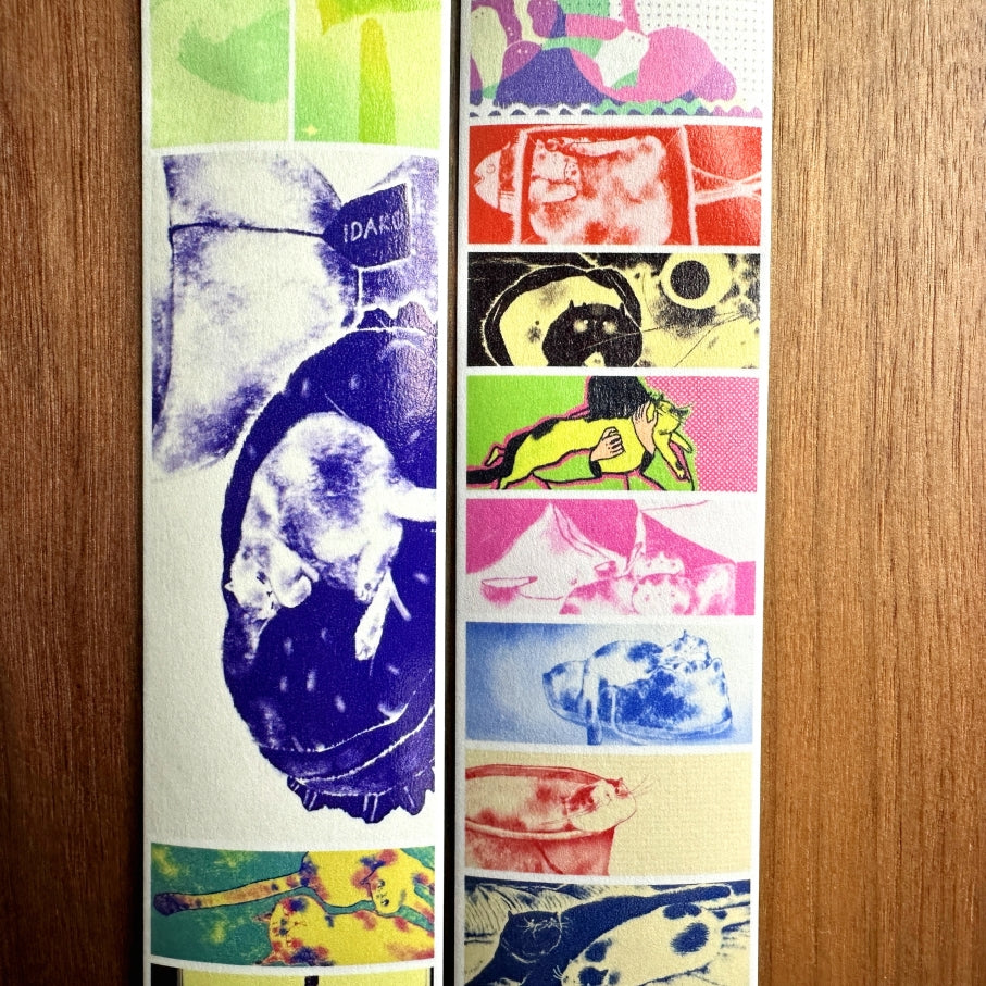 Idako - Fruity Medley Cat washi tape (173 cm loop) SAMPLES