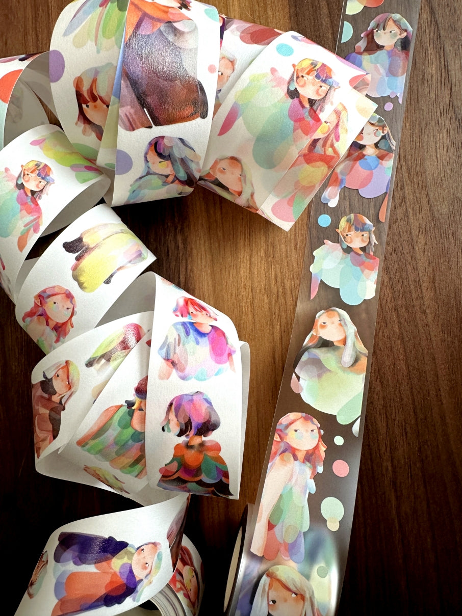 Idako - Fifty Strings washi & PET tape (3 meters) SAMPLES
