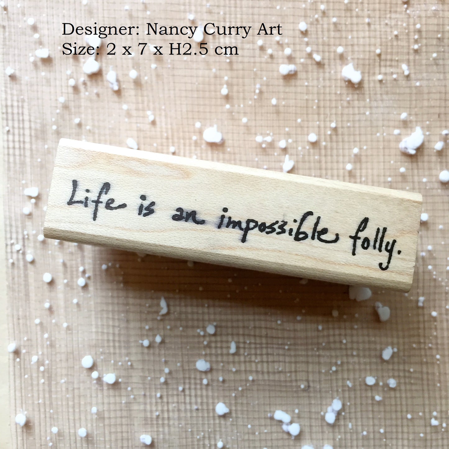 Non-designer - various word stamps for collage journaling | *USED* Destash items [Pre-Loved]