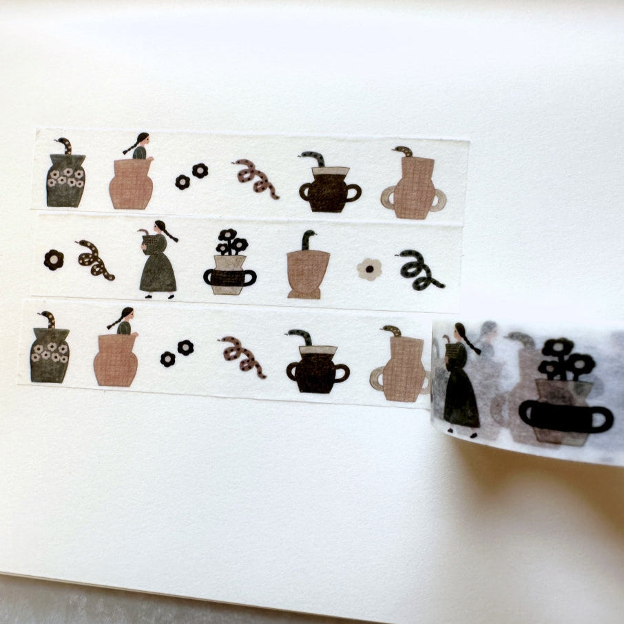 Necktie - Snake Nyoro-chan washi tape SAMPLES