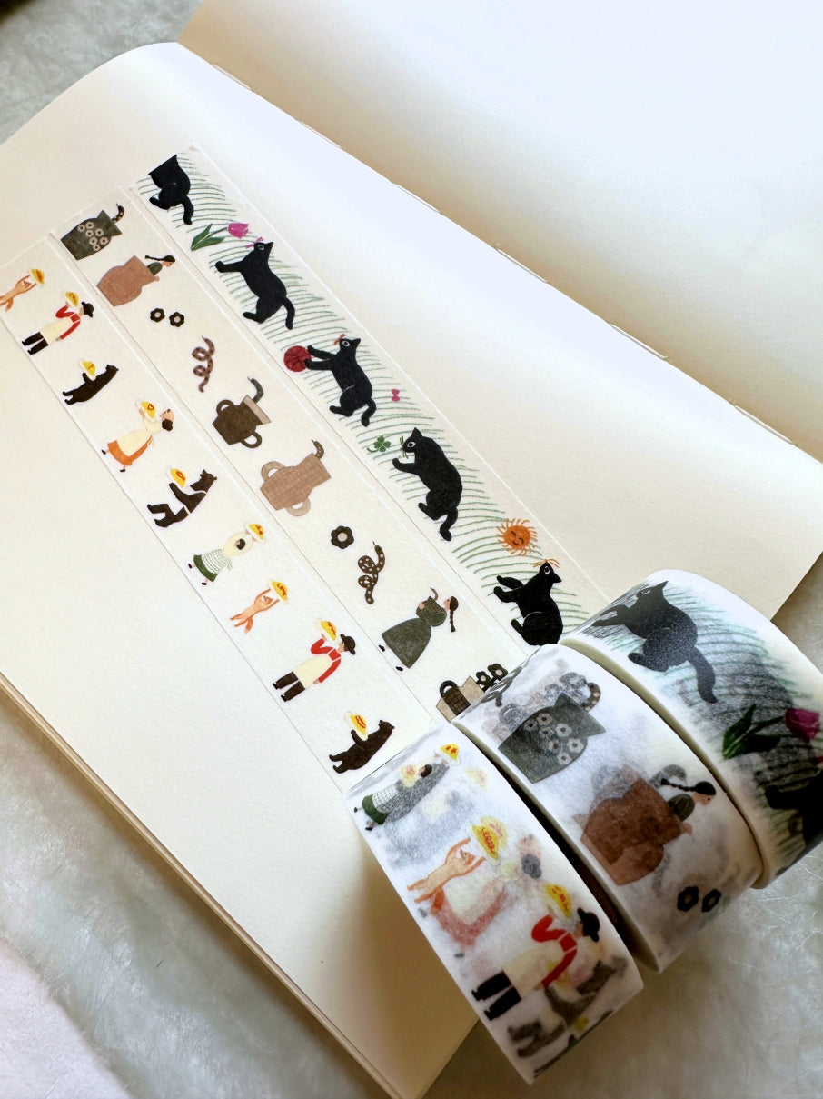 Necktie - Omelet Rice washi tape SAMPLES
