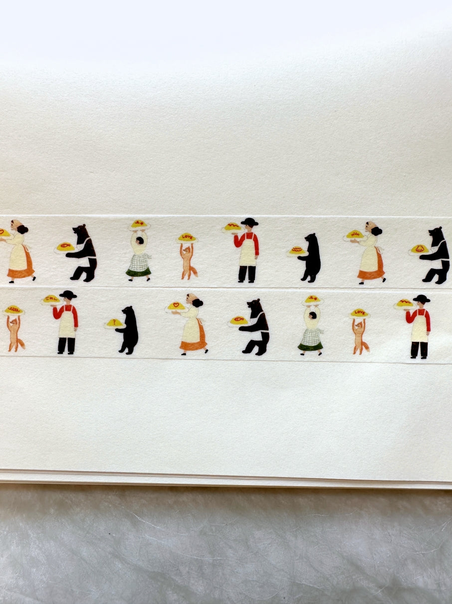 Necktie - Omelet Rice washi tape SAMPLES