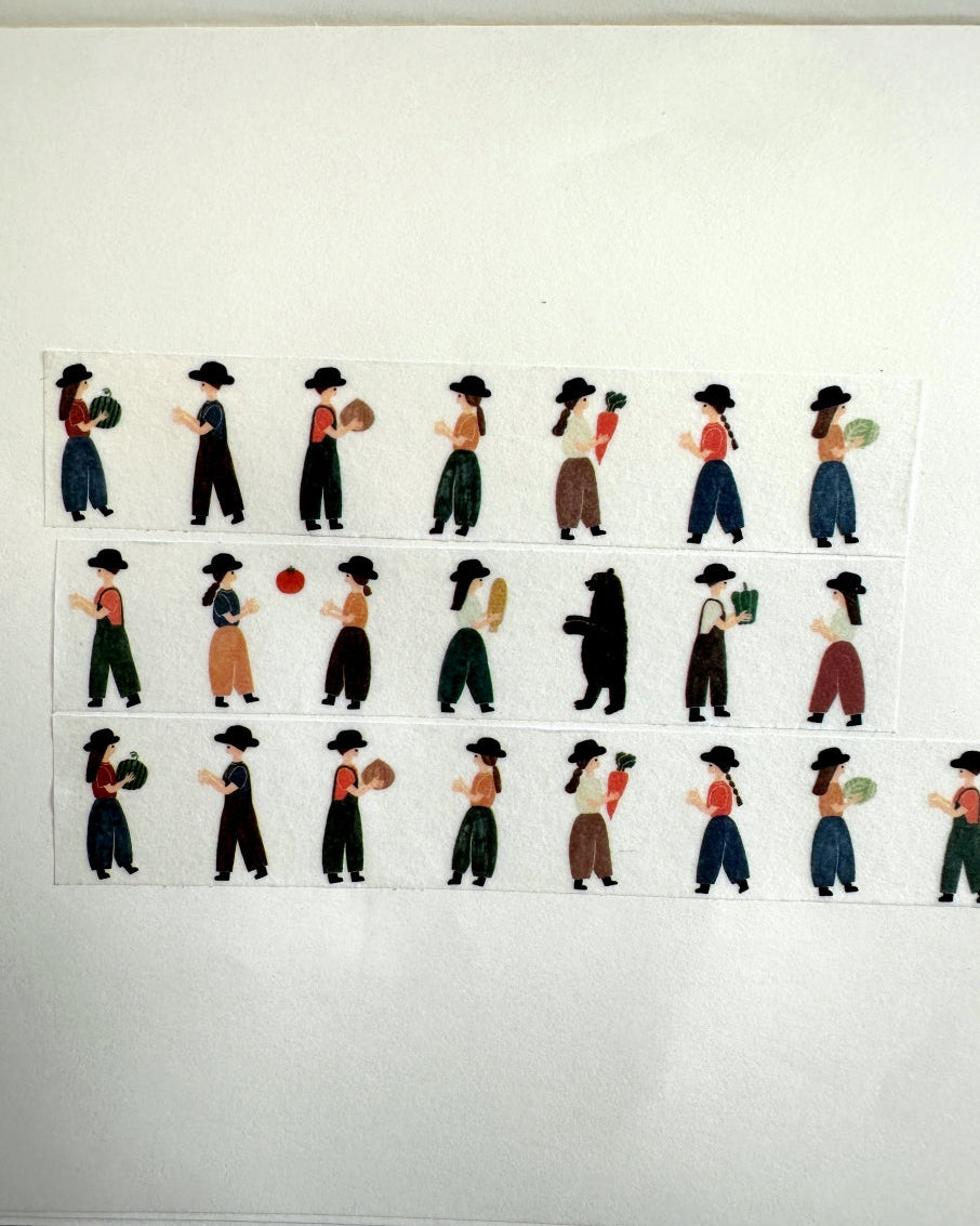 Necktie - Harvest Time washi tape SAMPLES
