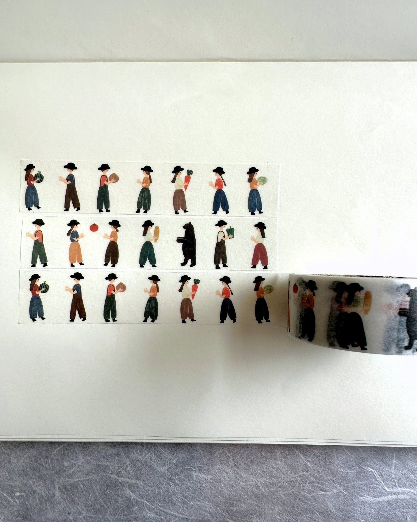 Necktie - Harvest Time washi tape SAMPLES