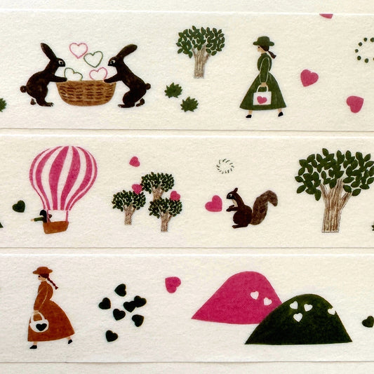 Necktie - Mountain Heart Collection washi tape SAMPLES | Valentine's