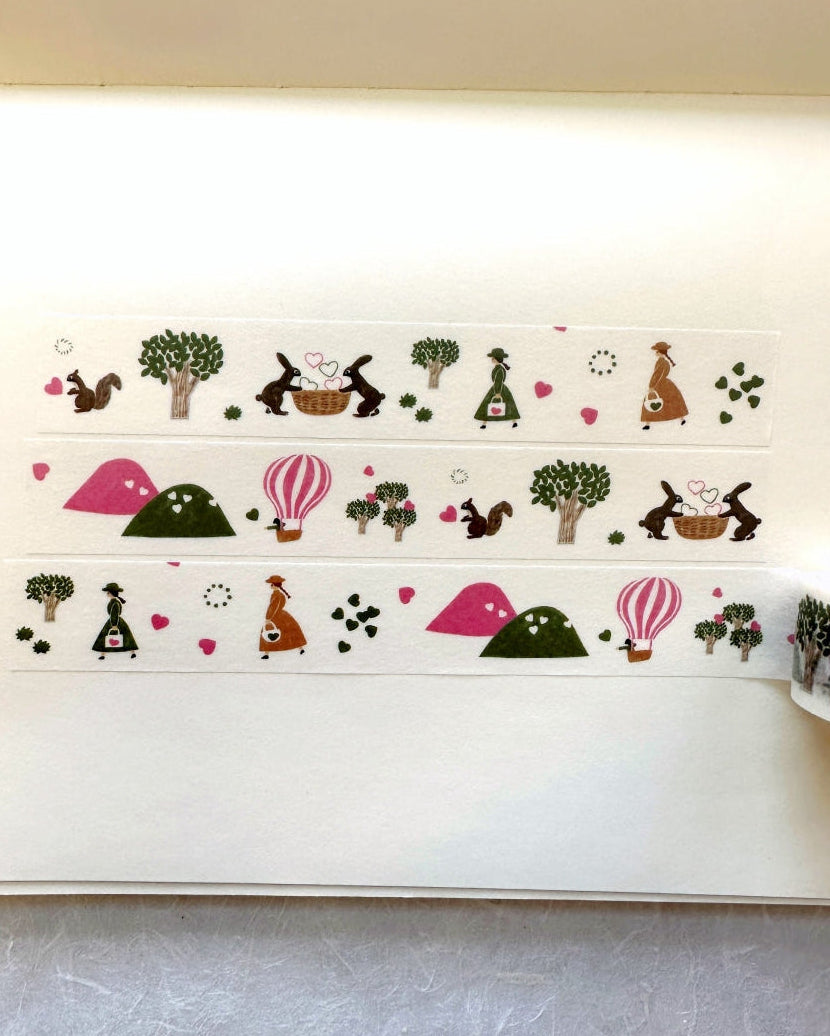 Necktie - Mountain Heart Collection washi tape SAMPLES | Valentine's