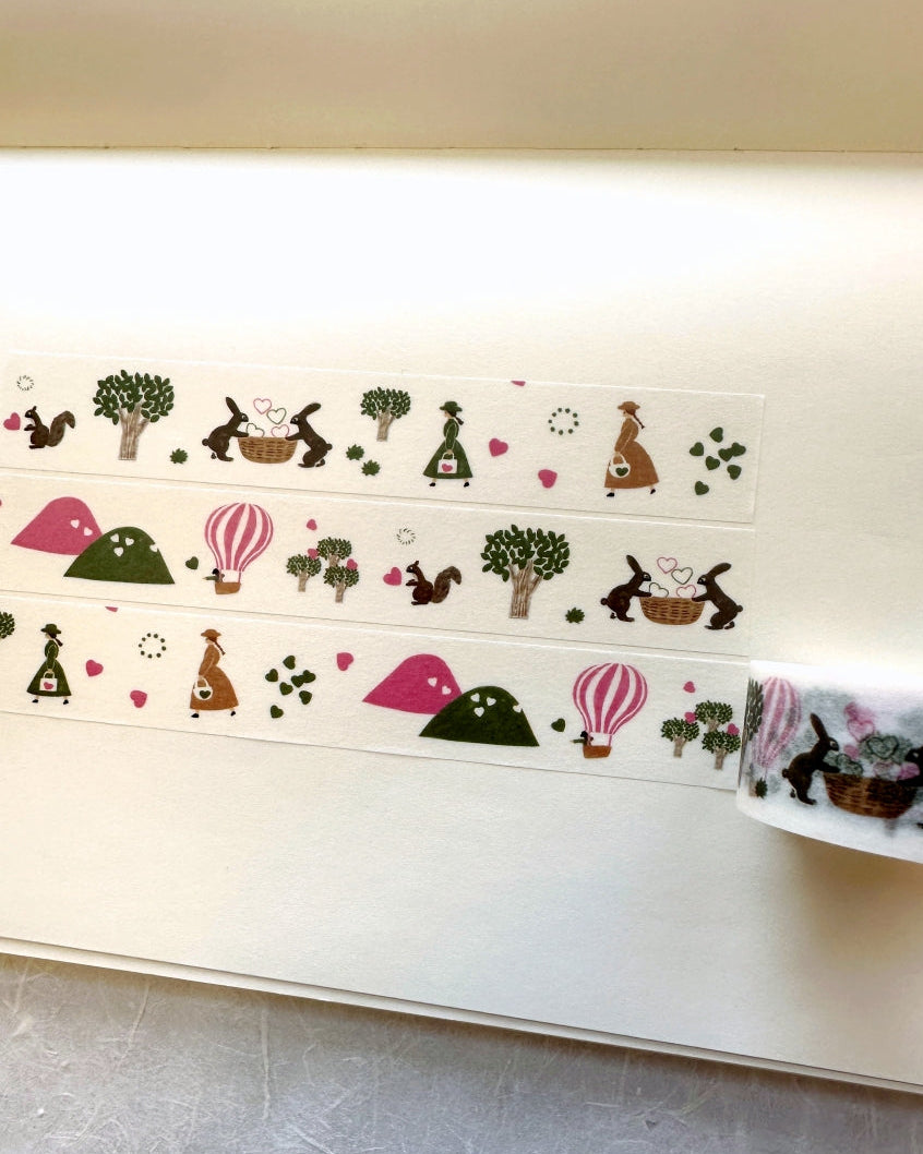 Necktie - Mountain Heart Collection washi tape SAMPLES | Valentine's