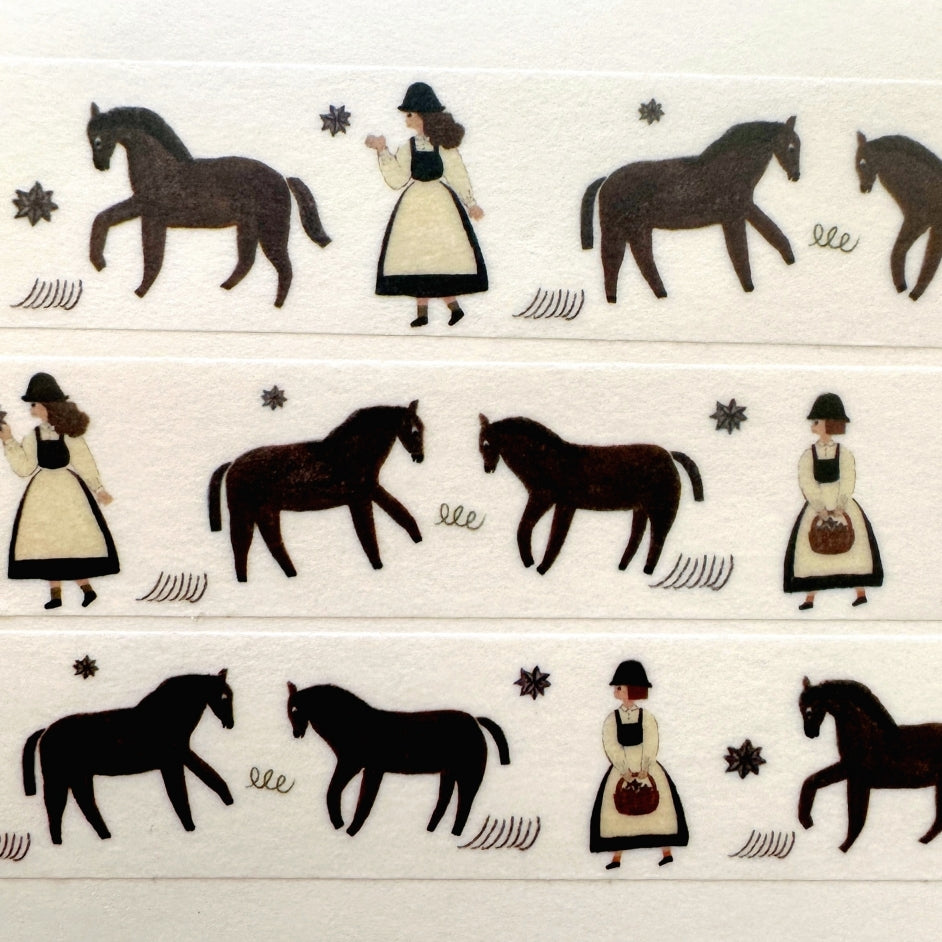 Necktie - Star Grass washi tape SAMPLES | Year of the Horse