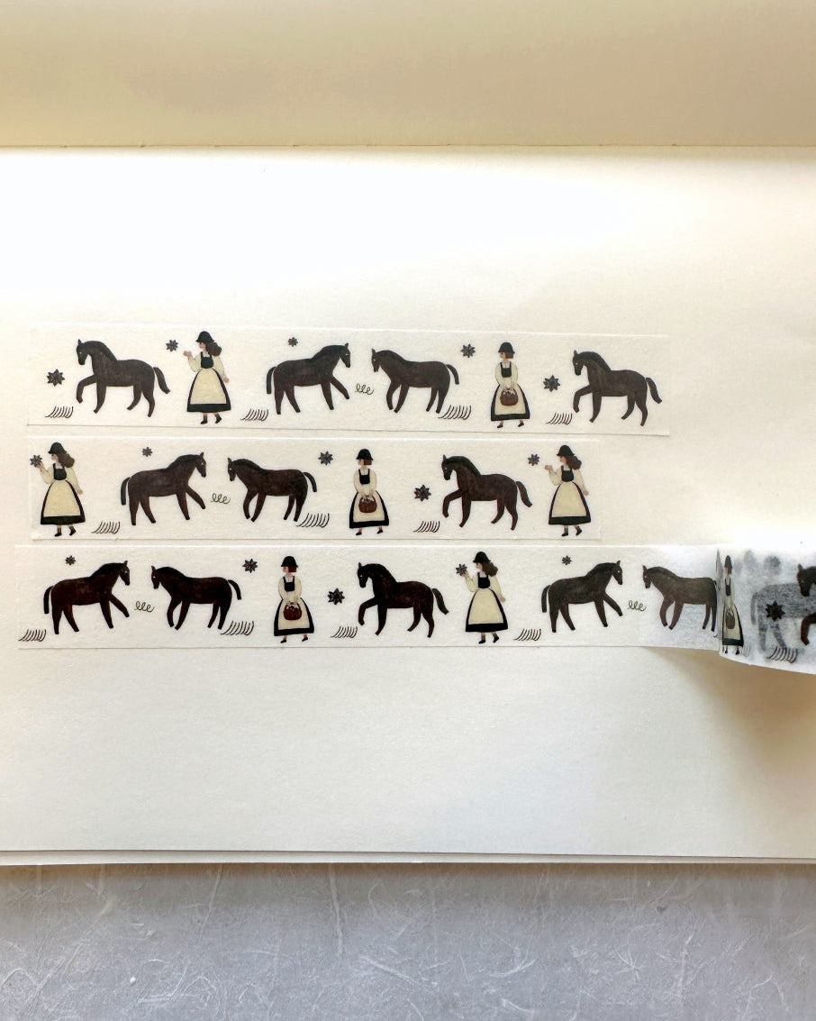Necktie - Star Grass washi tape SAMPLES | Year of the Horse