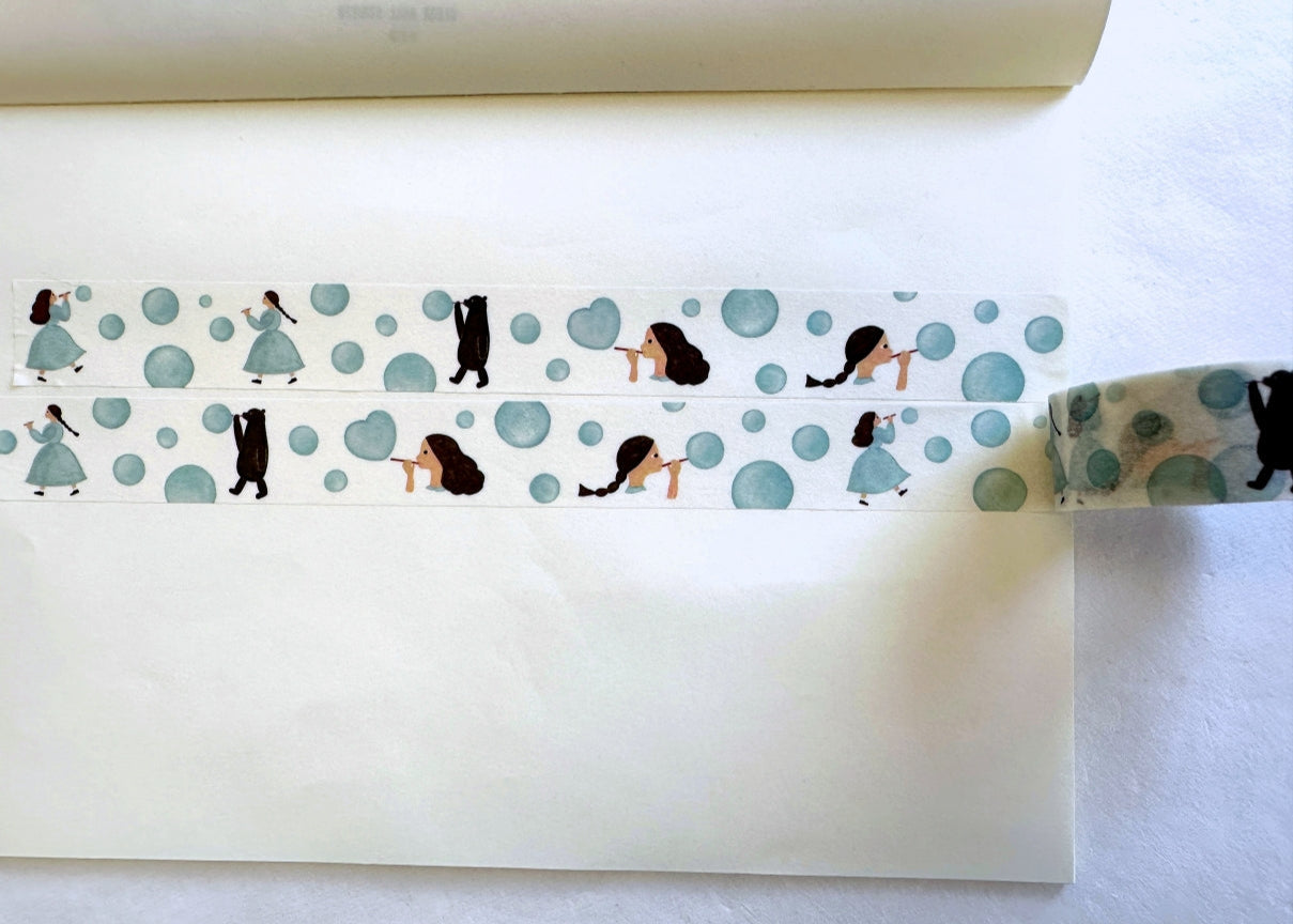 Necktie - Soap Bubbles washi tape SAMPLES