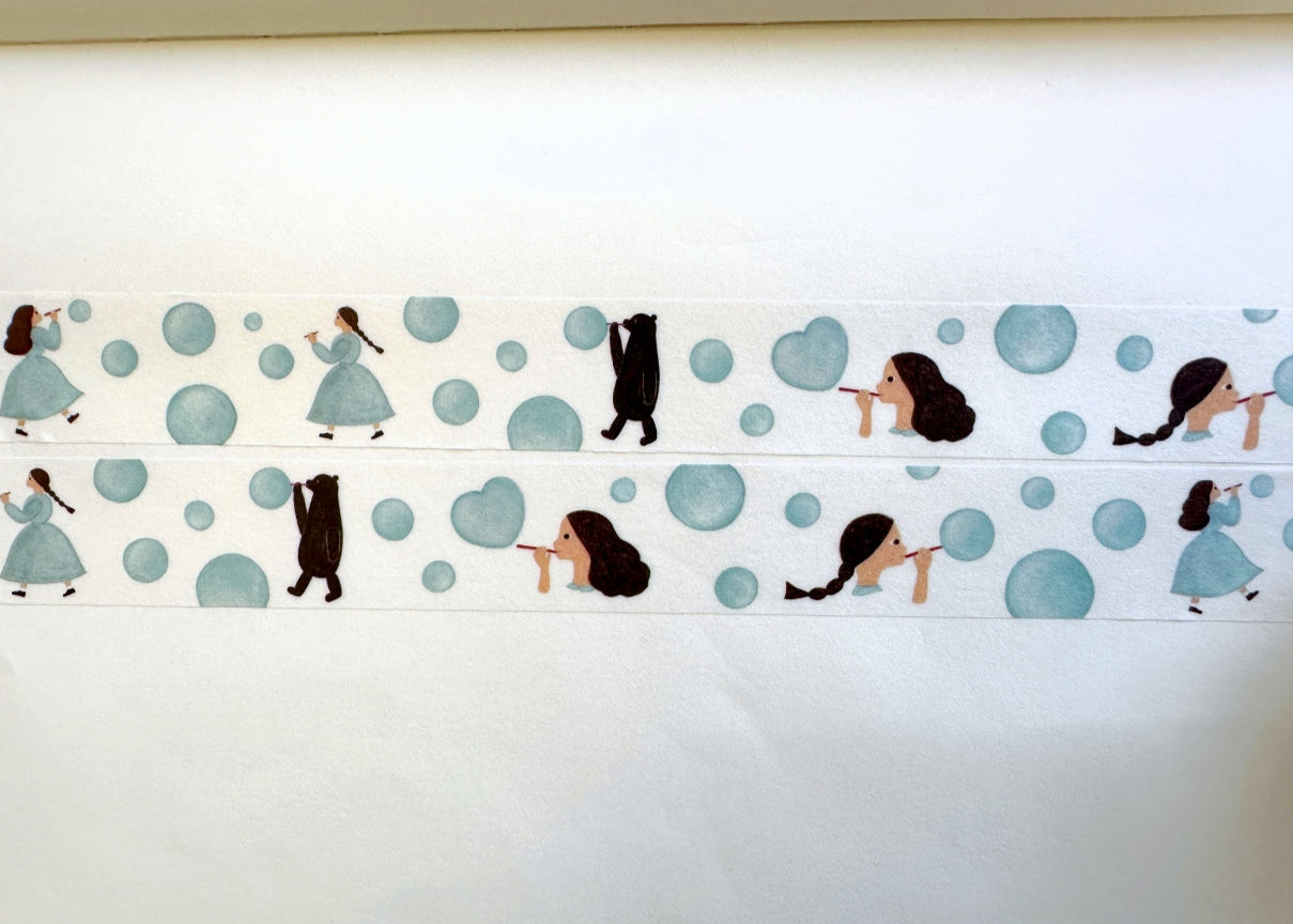 Necktie - Soap Bubbles washi tape SAMPLES
