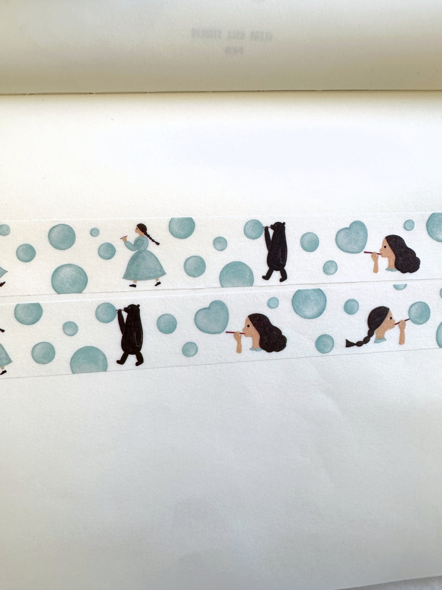 Necktie - Soap Bubbles washi tape SAMPLES
