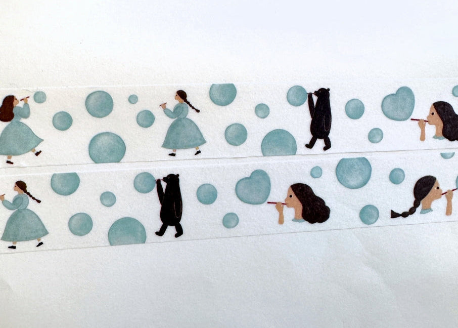 Necktie - Soap Bubbles washi tape SAMPLES