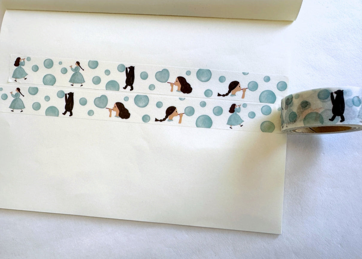 Necktie - Soap Bubbles washi tape SAMPLES