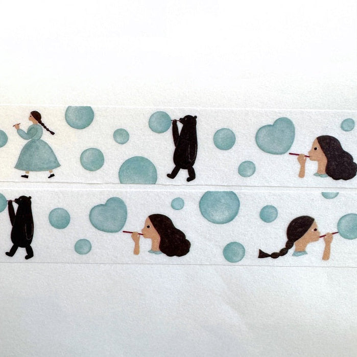 Necktie - Soap Bubbles washi tape SAMPLES