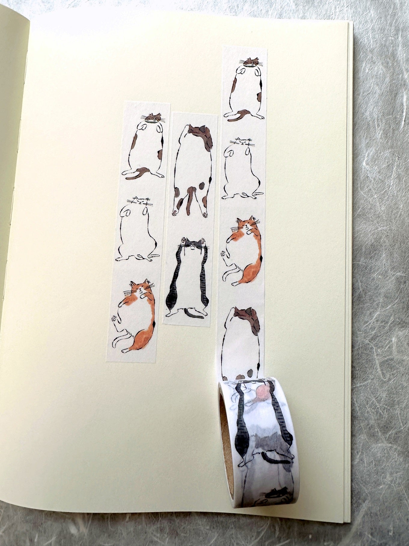 Nekoto - Aomuke washi tape SAMPLES