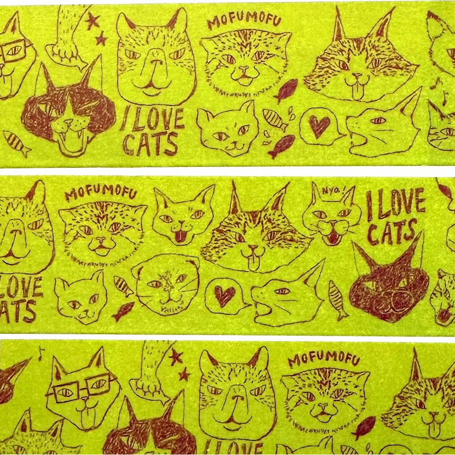 Nekoto - I Love Cats washi tape SAMPLES
