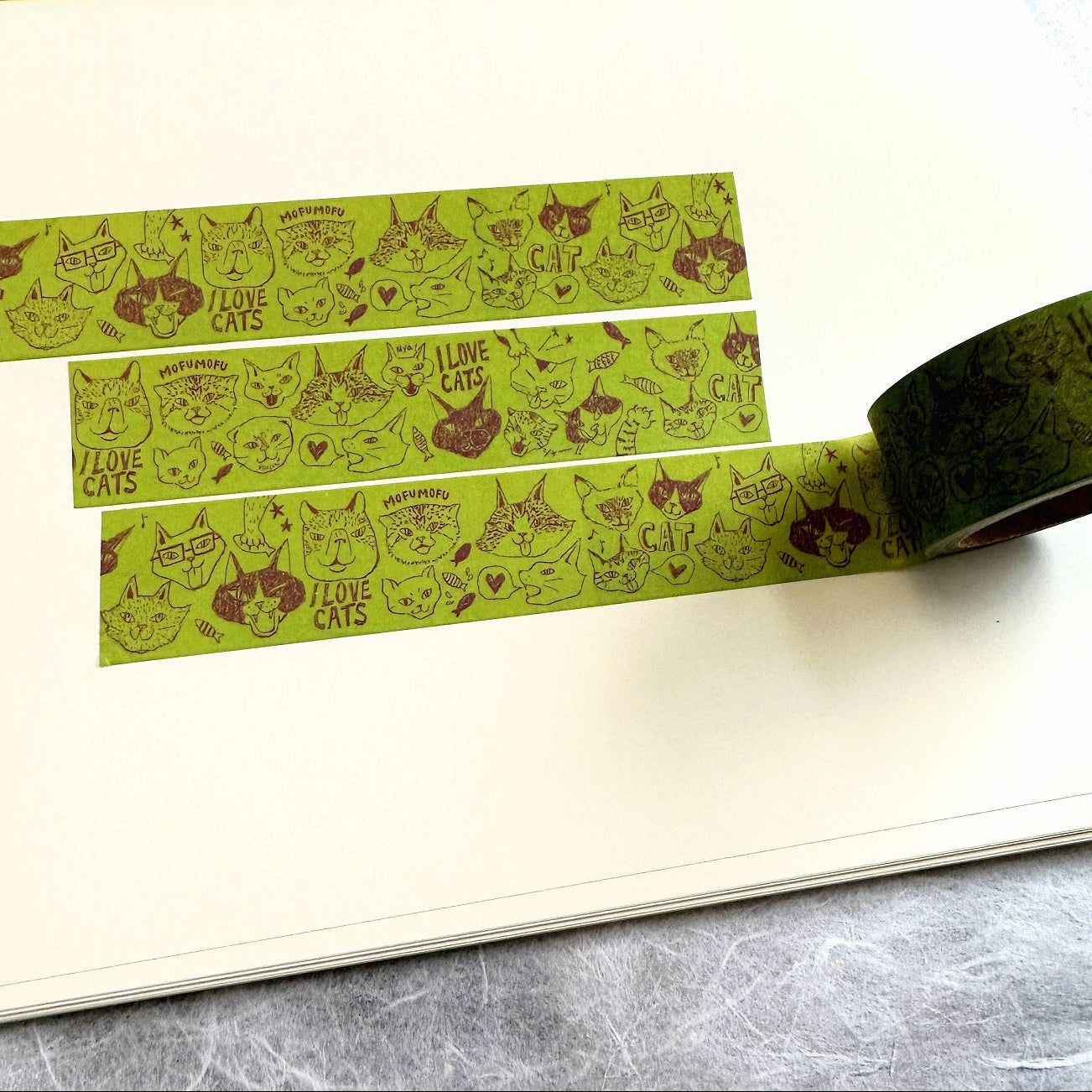 Nekoto - I Love Cats washi tape SAMPLES
