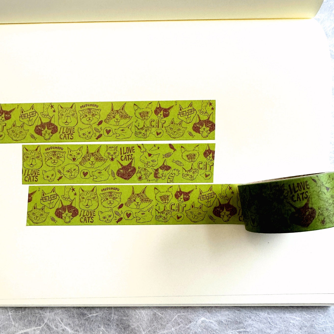Nekoto - I Love Cats washi tape SAMPLES