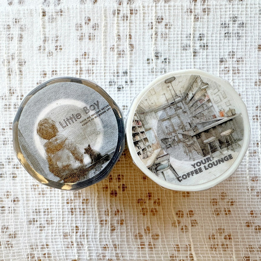 NeverLand Studio - Your Coffee Lounge washi tape SAMPLES