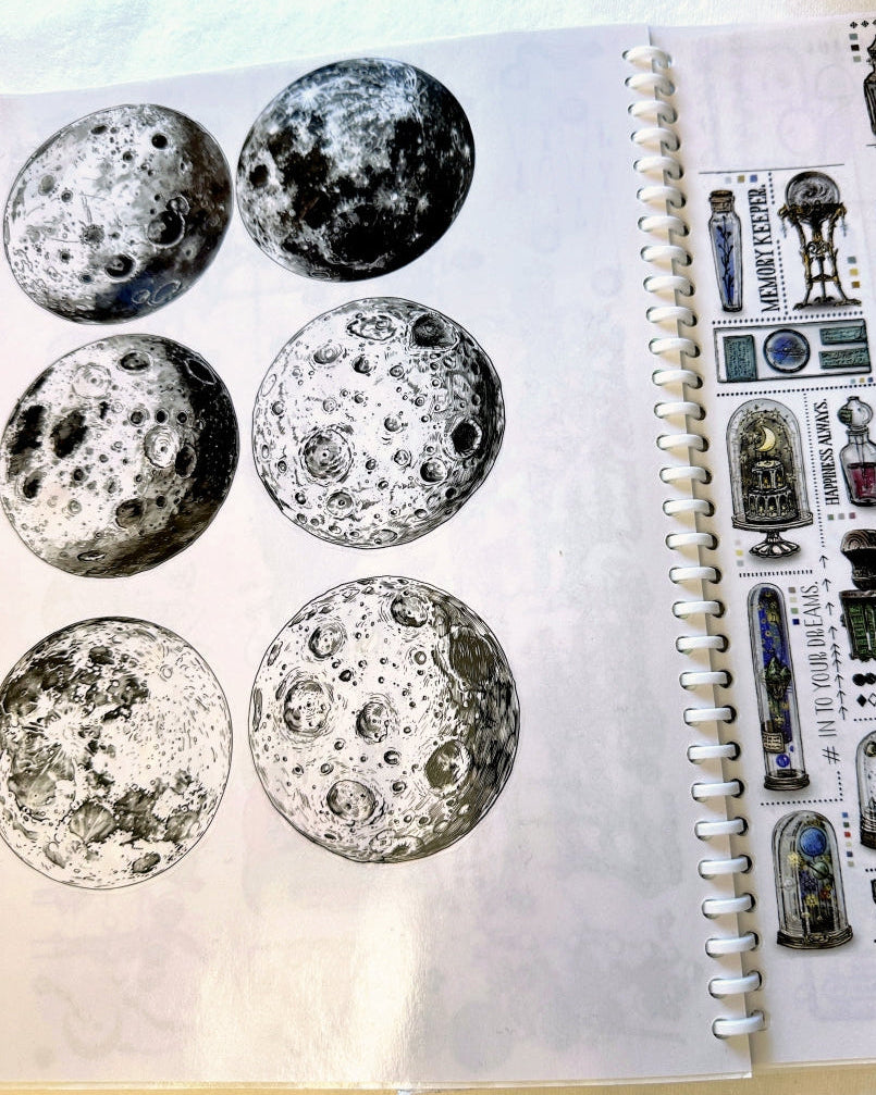NeverLand Studio - Monochromatic Lunar PET tape (8 cm x 150 cm) SAMPLES