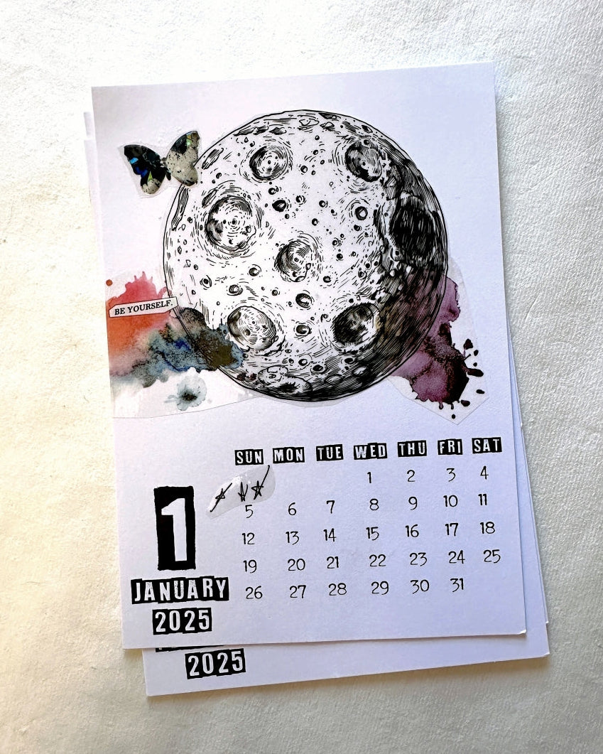 NeverLand Studio - Monochromatic Lunar PET tape (8 cm x 150 cm) SAMPLES