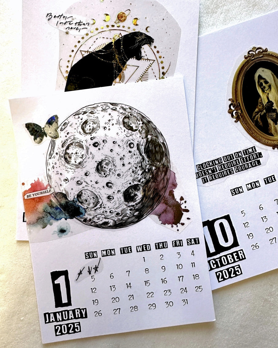 NeverLand Studio - Monochromatic Lunar PET tape (8 cm x 150 cm) SAMPLES